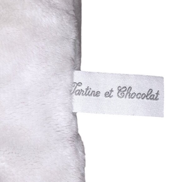 Tartine Et Chocolat Gray Dog Puppy Plush Stuffed BeanBag Toy 9" - Picture 7 of 7